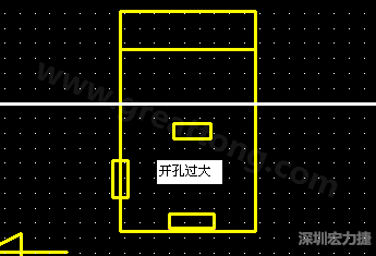 PCB設(shè)計時后焊元件焊盤開孔過大容易使焊錫流進(jìn)插座造成短路。