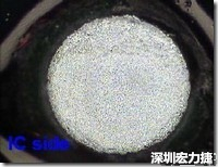 紅墨水染紅測試分析-IC面，允收