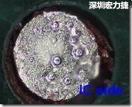 紅墨水染紅測試分析-IC面，判退，