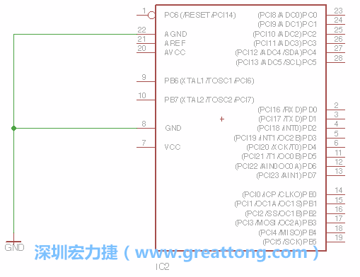 排針的用途是連接微控制器的輸出和輸入，它提供了一個平臺給焊線和針腳。