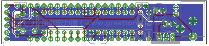 以上就是布線的所有步驟了。接下來就只剩下絲?。╯ilk-screen）、建立Gerber檔跟drill檔和送去印刷電路板廠制作的步驟。
