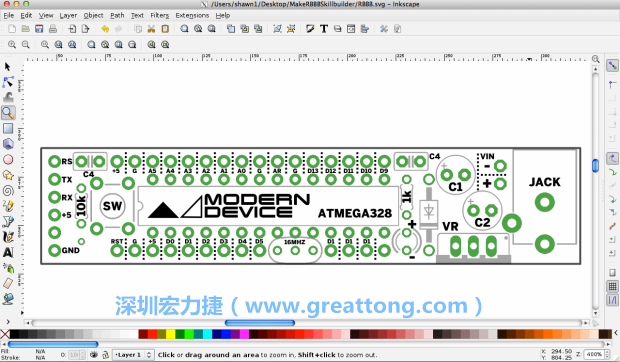 既然你有一個以電路板為背景的清晰影像了，使用向量工具將要絲印的圖像畫在上面吧，下面有一個例子。