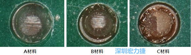 圖14- 冷球拉力試驗后，光學(xué)顯微鏡下的失效模式