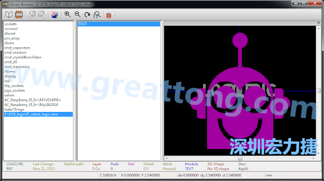 目前這個(gè)Library IT_robot_logo_new.mod 只有一個(gè)footprint。如何增加更多footprint 到這個(gè)library 中呢?
