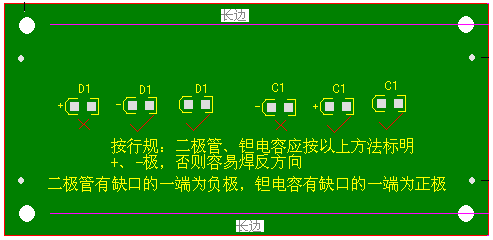 關(guān)于二極管、鉭電容的極性標(biāo)注